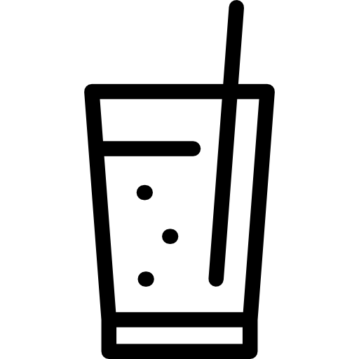 milchshake mit strohhalm Special Lineal icon
