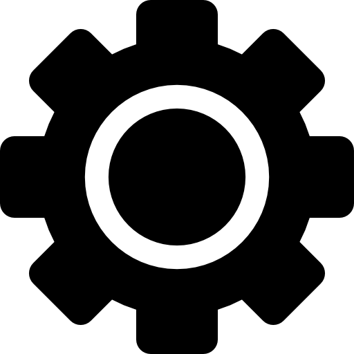 big gear Basic Rounded Filled icono