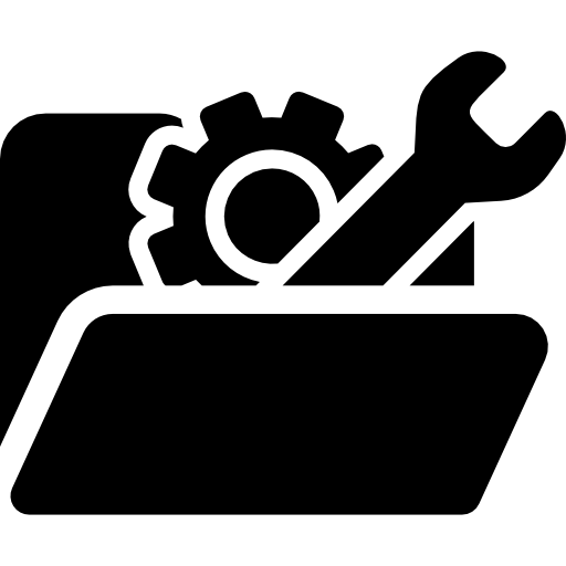carpeta de herramientas Basic Rounded Filled icono