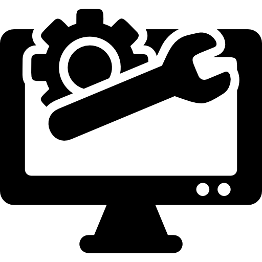 servicio de computación Basic Rounded Filled icono
