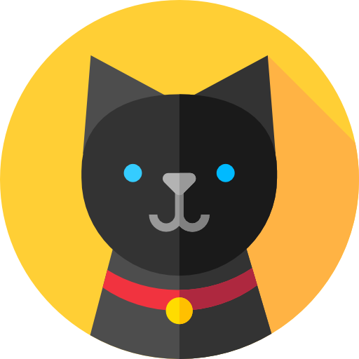 猫 Flat Circular Flat icon