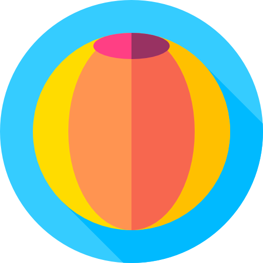 ビーチボール Flat Circular Flat icon