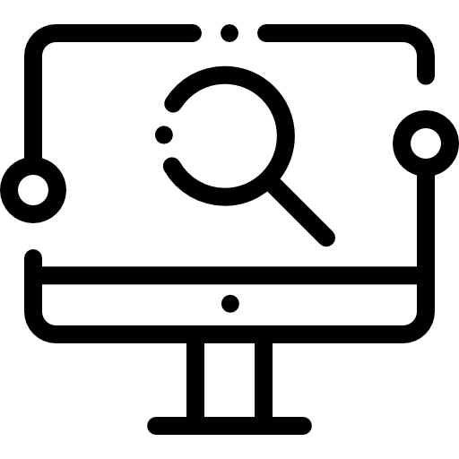 モニター Detailed Rounded Lineal icon