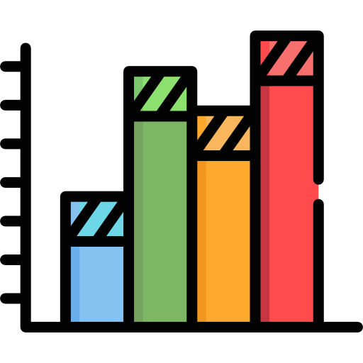 Bar graph Special Lineal color icon