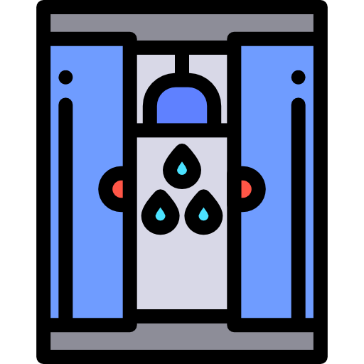 シャワー Detailed Rounded Lineal color icon