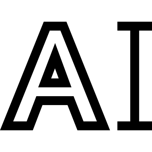 タイポグラフィ Basic Straight Lineal icon