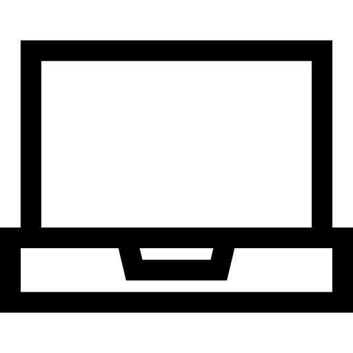 ordenador portátil Basic Straight Lineal icono