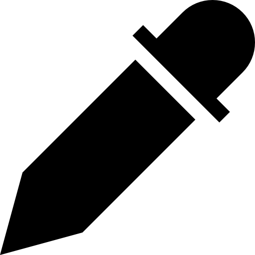 Eyedropper Basic Straight Filled icon