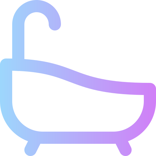 Bathtub Super Basic Rounded Gradient icon