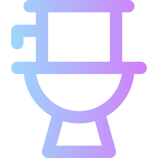 toilet Super Basic Rounded Gradient icoon