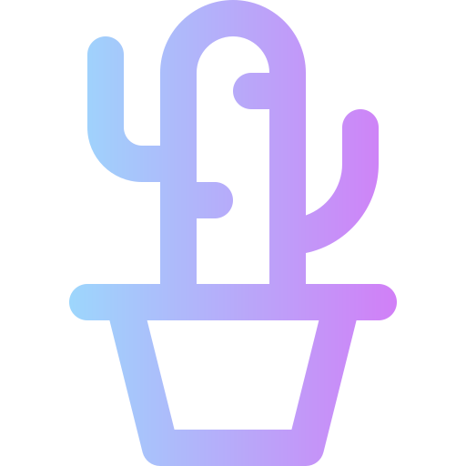 cactus Super Basic Rounded Gradient icono