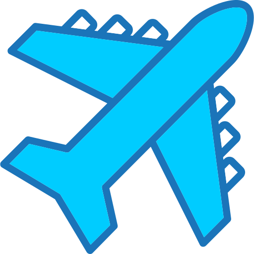 비행기 Generic Blue icon