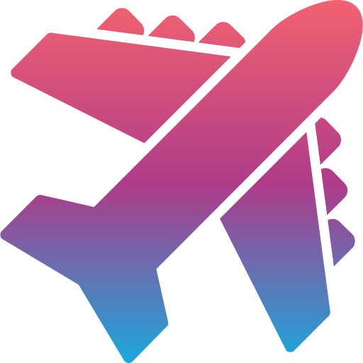 Самолет Generic Flat Gradient иконка