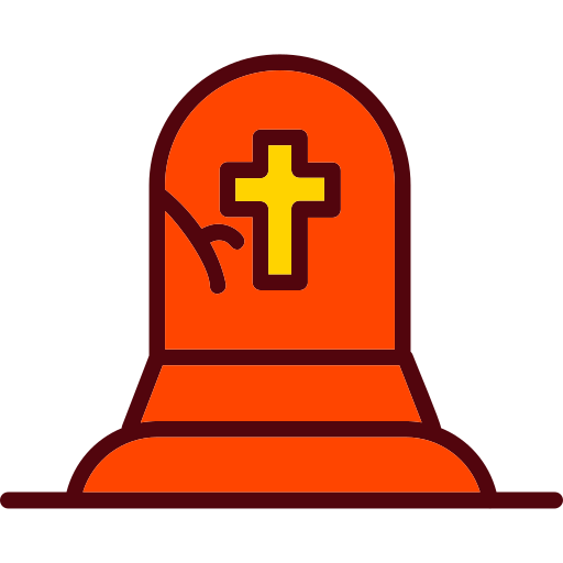 lápida sepulcral Generic Outline Color icono