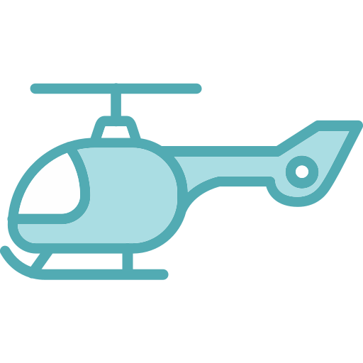 ヘリコプター Generic Blue icon