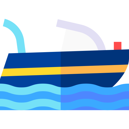 Speed boat Basic Straight Flat icon