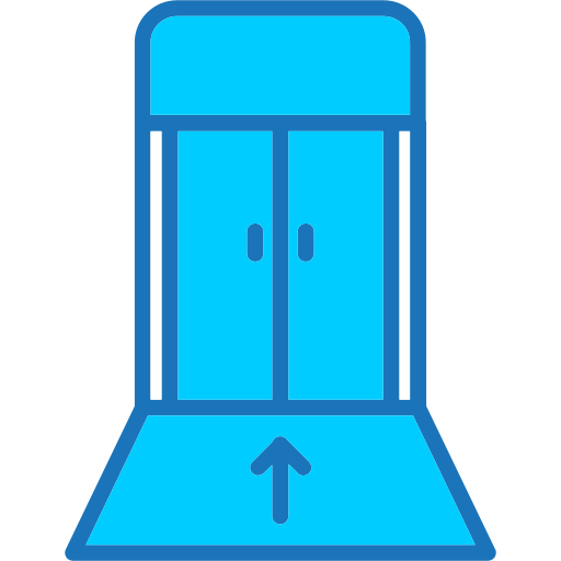 Boarding gate Generic Blue icon