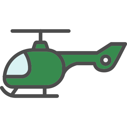 헬리콥터 Generic Outline Color icon