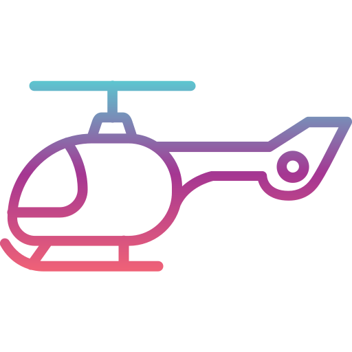 Śmigłowiec Generic Gradient ikona