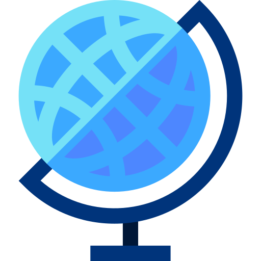 globus ziemia Basic Straight Flat ikona