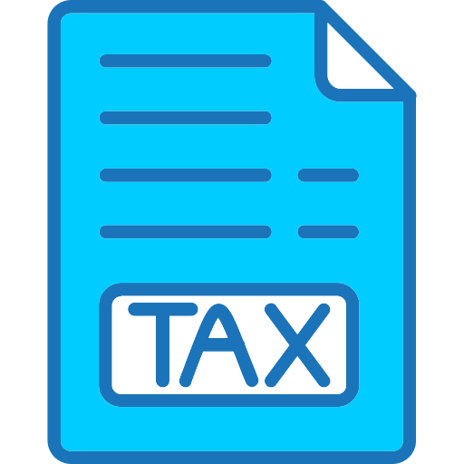 Tax Generic Blue icon