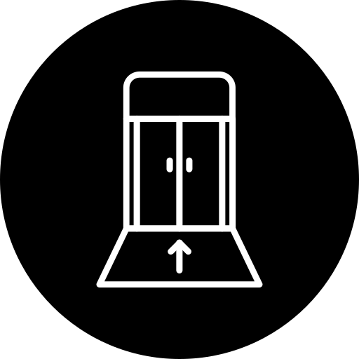 bramka wejścia na pokład Generic Glyph ikona