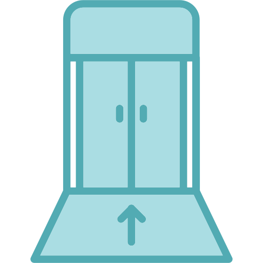 puerta de embarque Generic Blue icono
