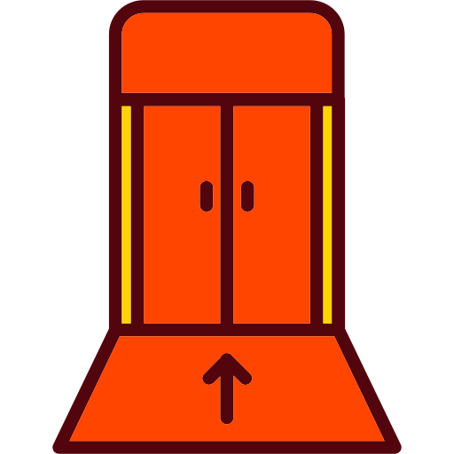 bramka wejścia na pokład Generic Outline Color ikona