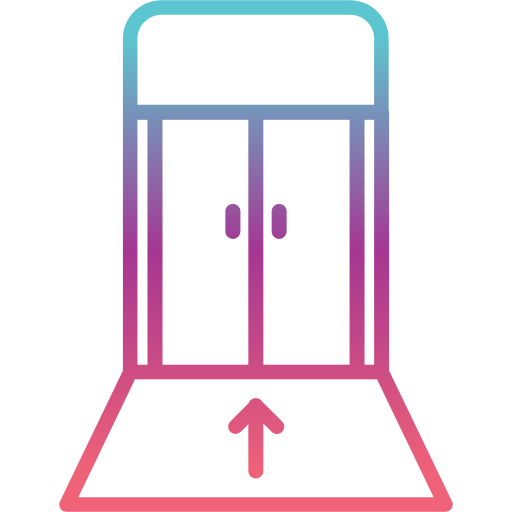 bramka wejścia na pokład Generic Gradient ikona