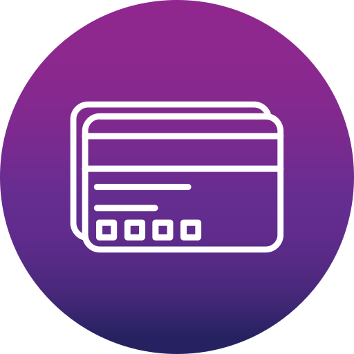 tarjeta de crédito Generic Flat Gradient icono