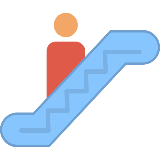 escada rolante Generic Flat Ícone