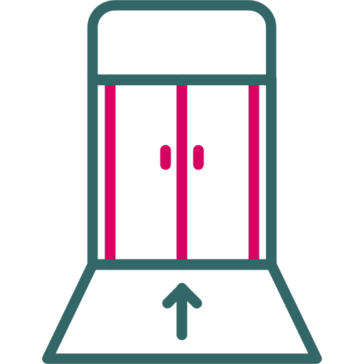 bramka wejścia na pokład Generic Outline Color ikona