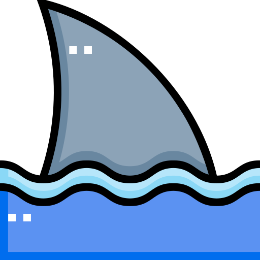 tubarão Detailed Straight Lineal color Ícone