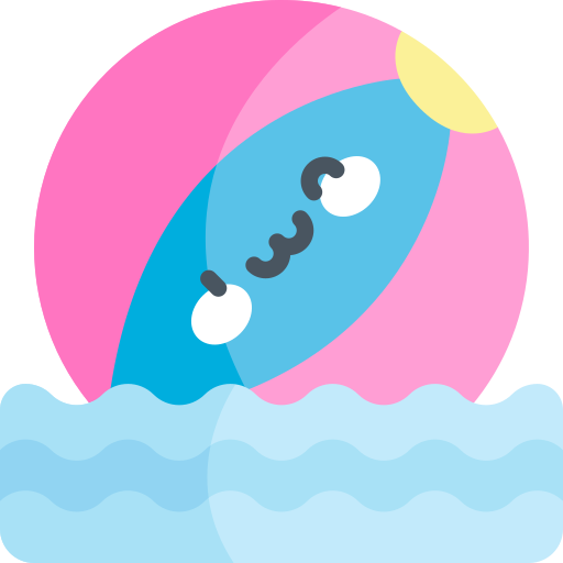 Water rollerball Kawaii Flat icon