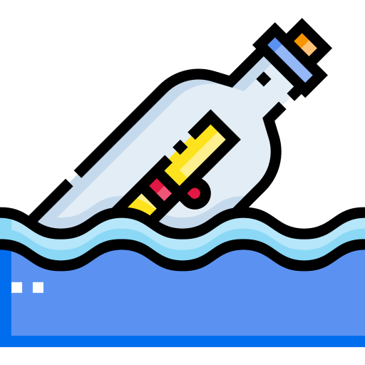 Message in a bottle Detailed Straight Lineal color icon