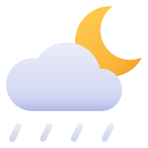 Ночной дождь Generic Flat Gradient иконка