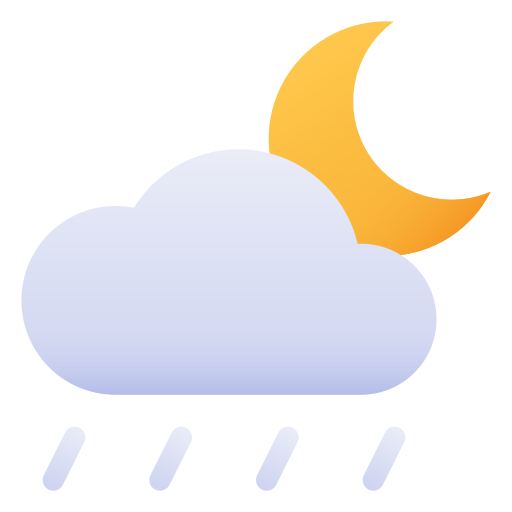 雨の夜 Generic Flat Gradient icon