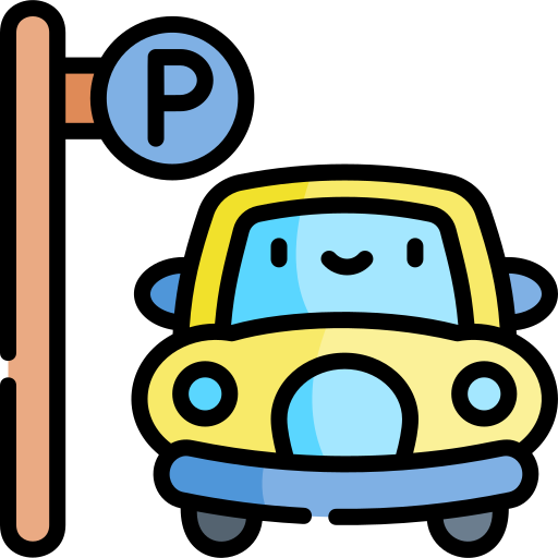 parking Kawaii Lineal color ikona