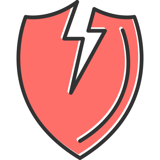 escudo roto Generic Color Omission icono