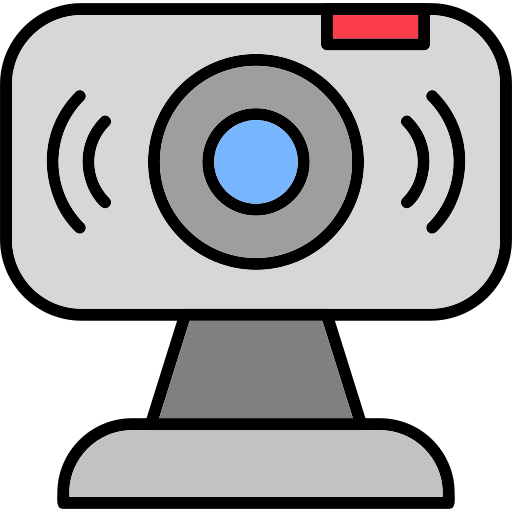 webcam Generic Outline Color Icône