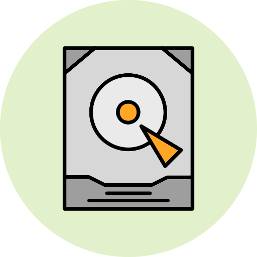하드 드라이브 Generic Outline Color icon