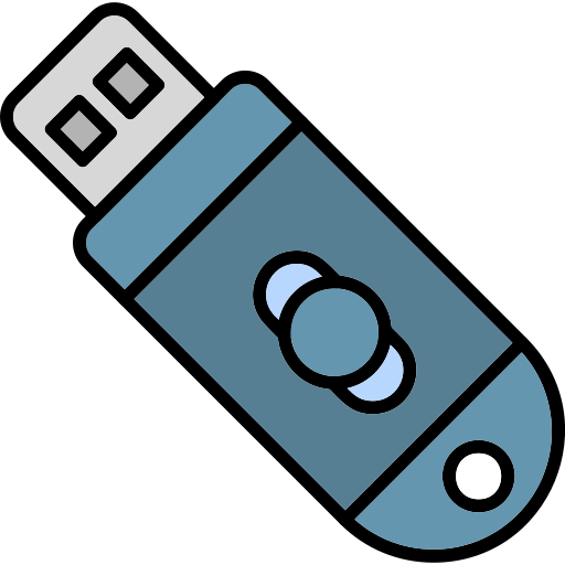 clé usb Generic Outline Color Icône