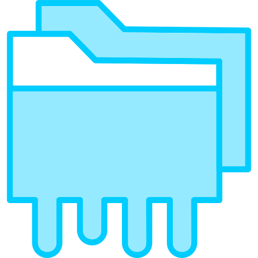 Data leak Generic Blue icon