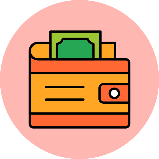 財布 Generic Outline Color icon