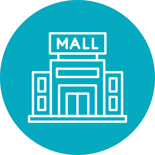 centro comercial Generic Flat icono