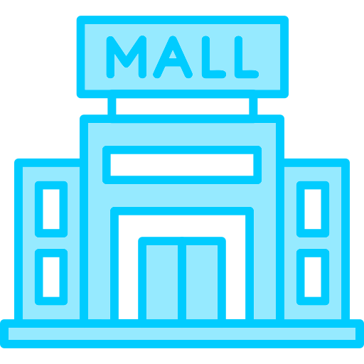 centro comercial Generic Blue icono
