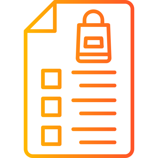 lista de la compra Generic Gradient icono
