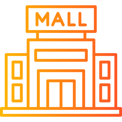 centro comercial Generic Gradient icono