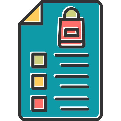 Shopping list Generic Color Omission icon
