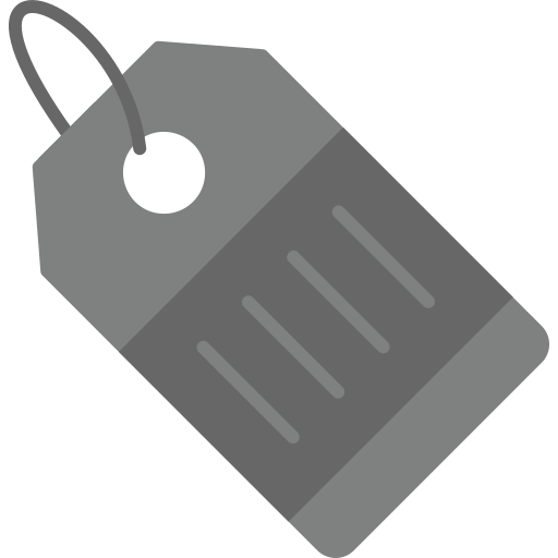 etiqueta de precio Generic Grey icono